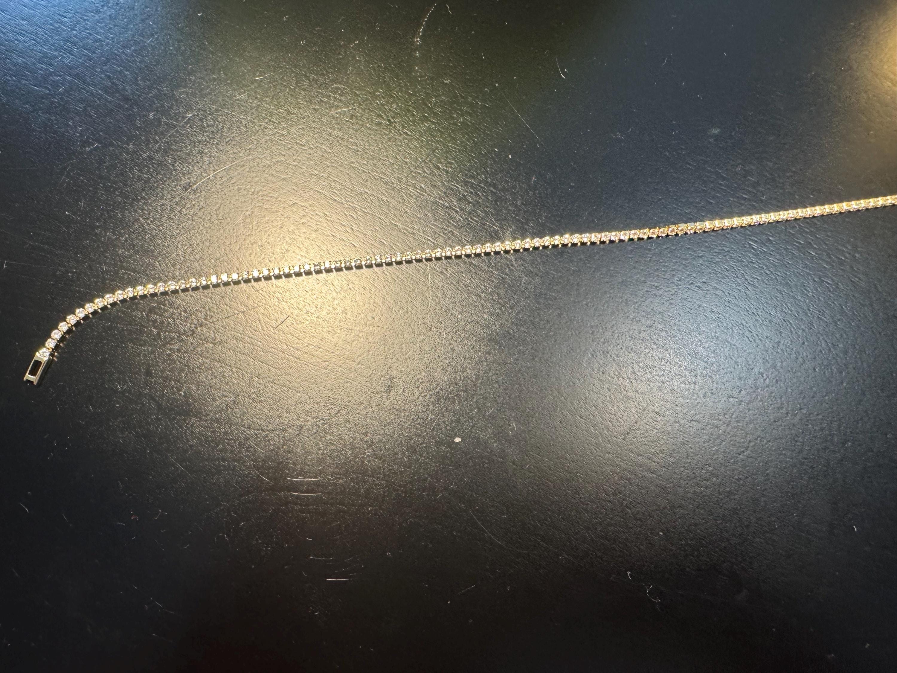 Gold Tennis Bracelet