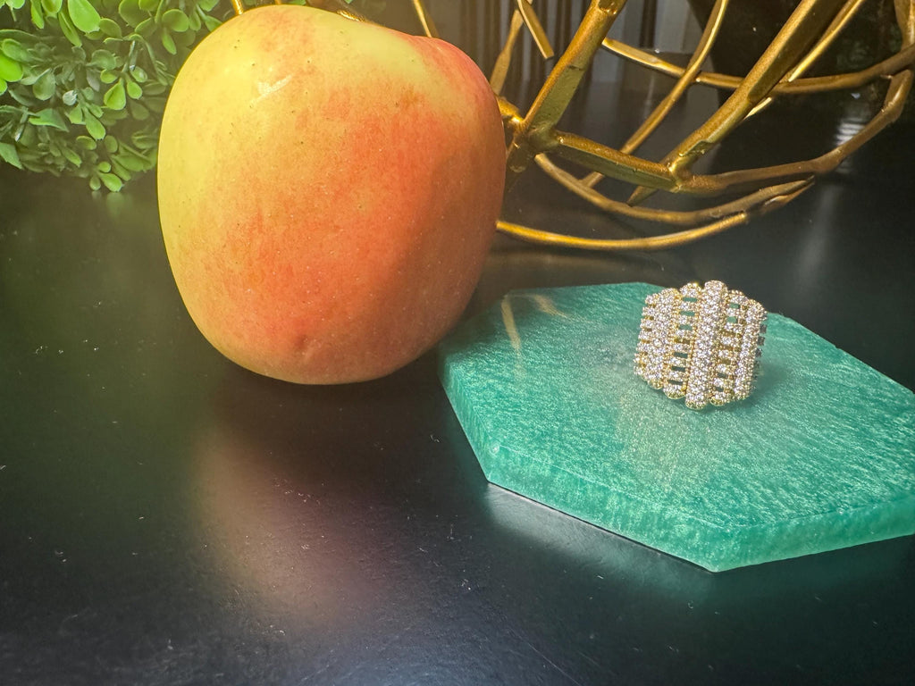 Golden Glam Statement Ring