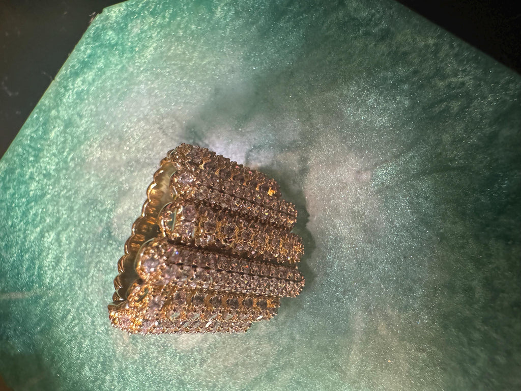 Golden Glam Statement Ring