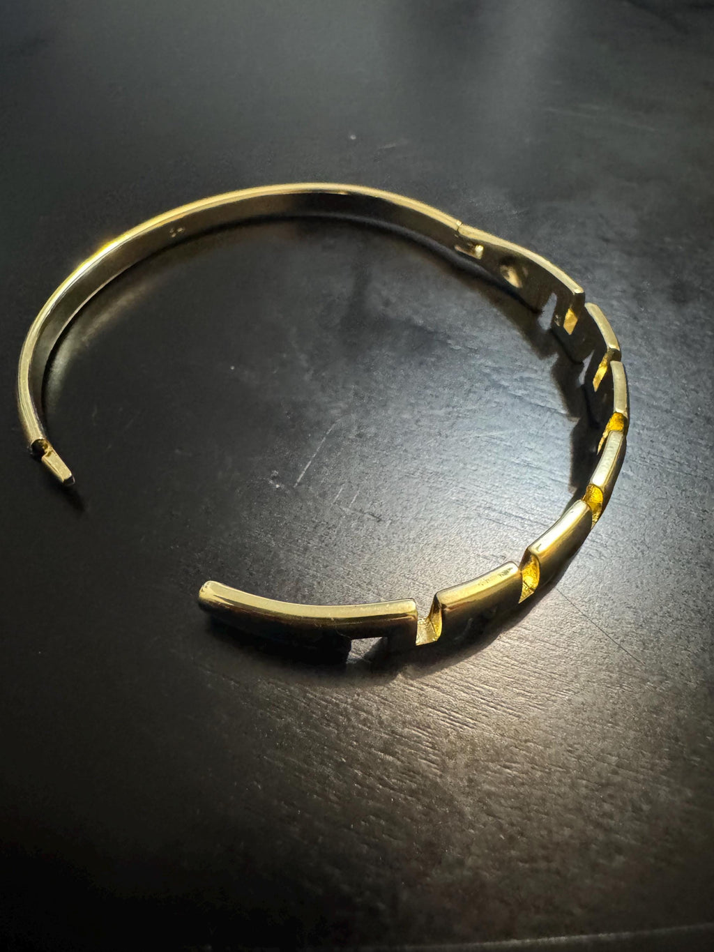 Gold Plated Geometric Bracelet and Ring Set