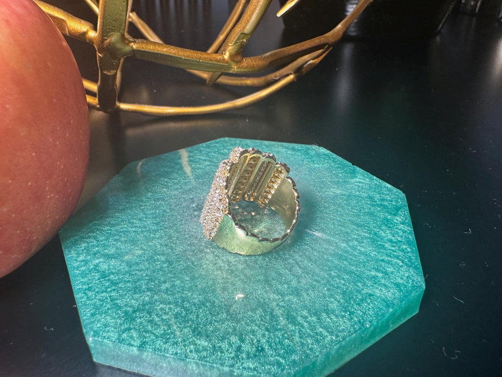 Golden Glam Statement Ring