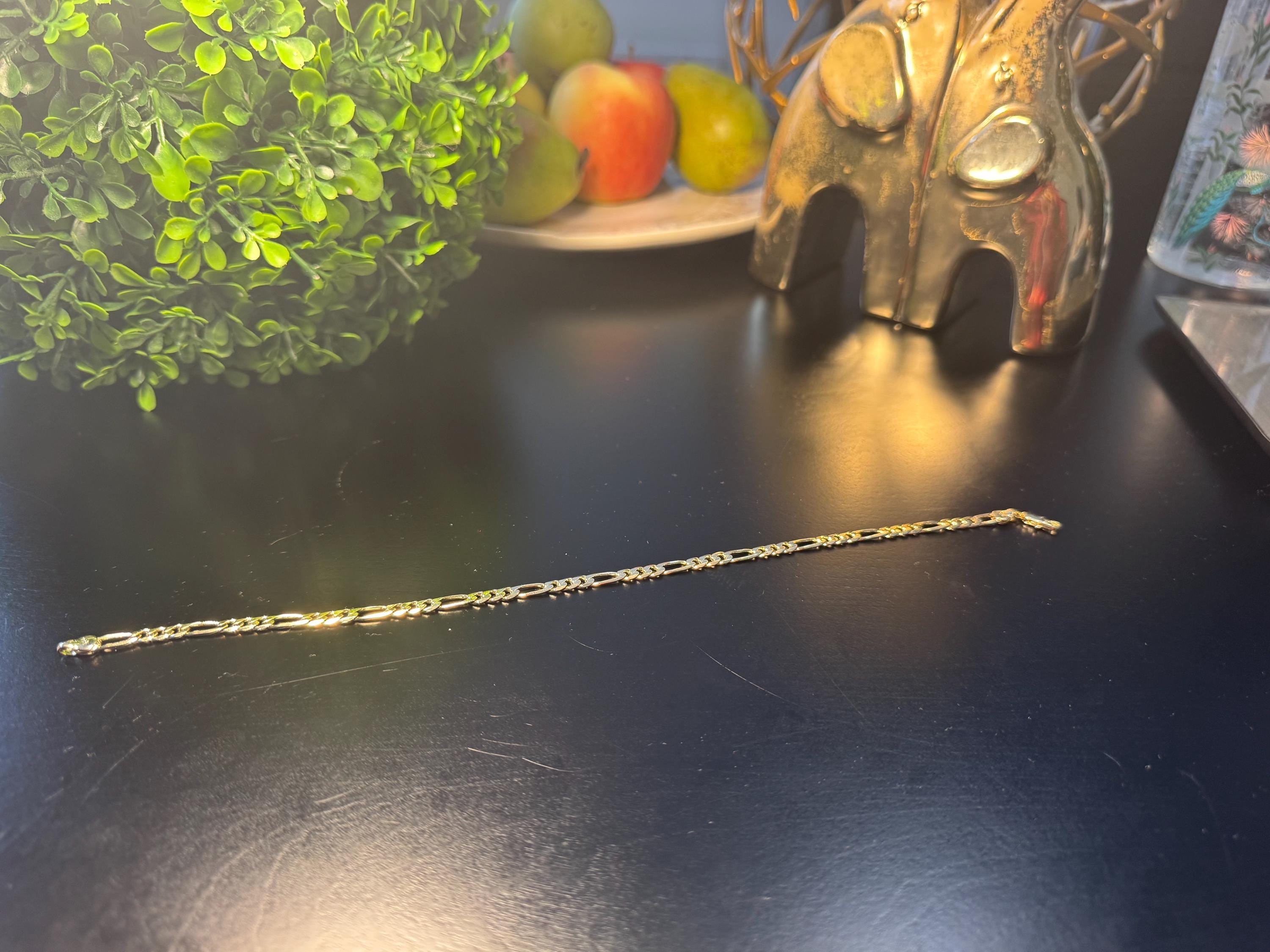 Gold Plated Figaro Anklet