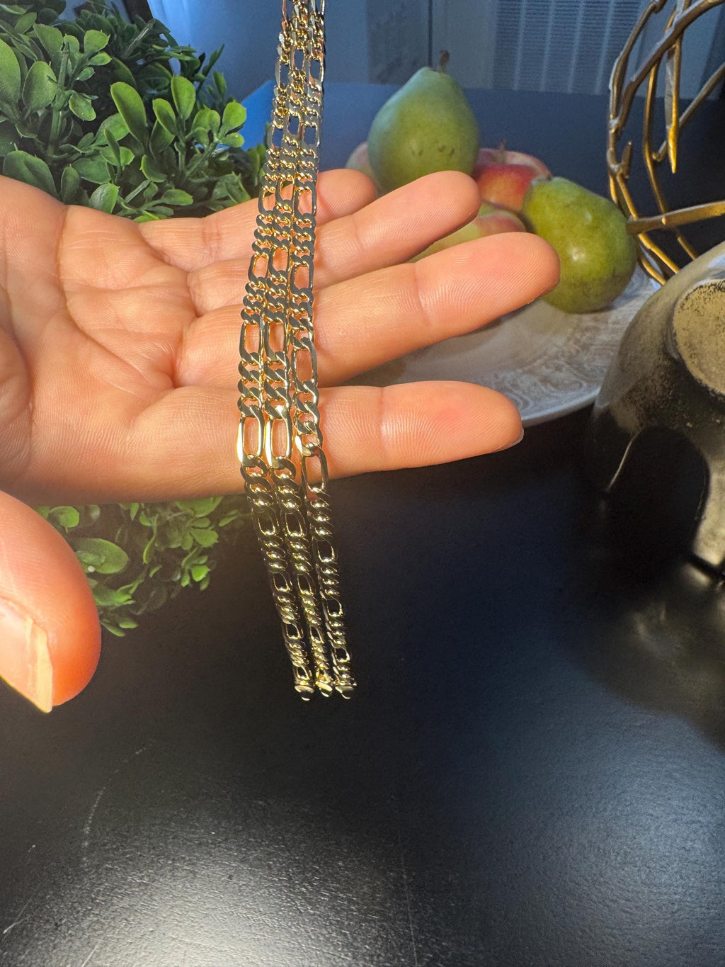 Gold Plated Figaro Anklet