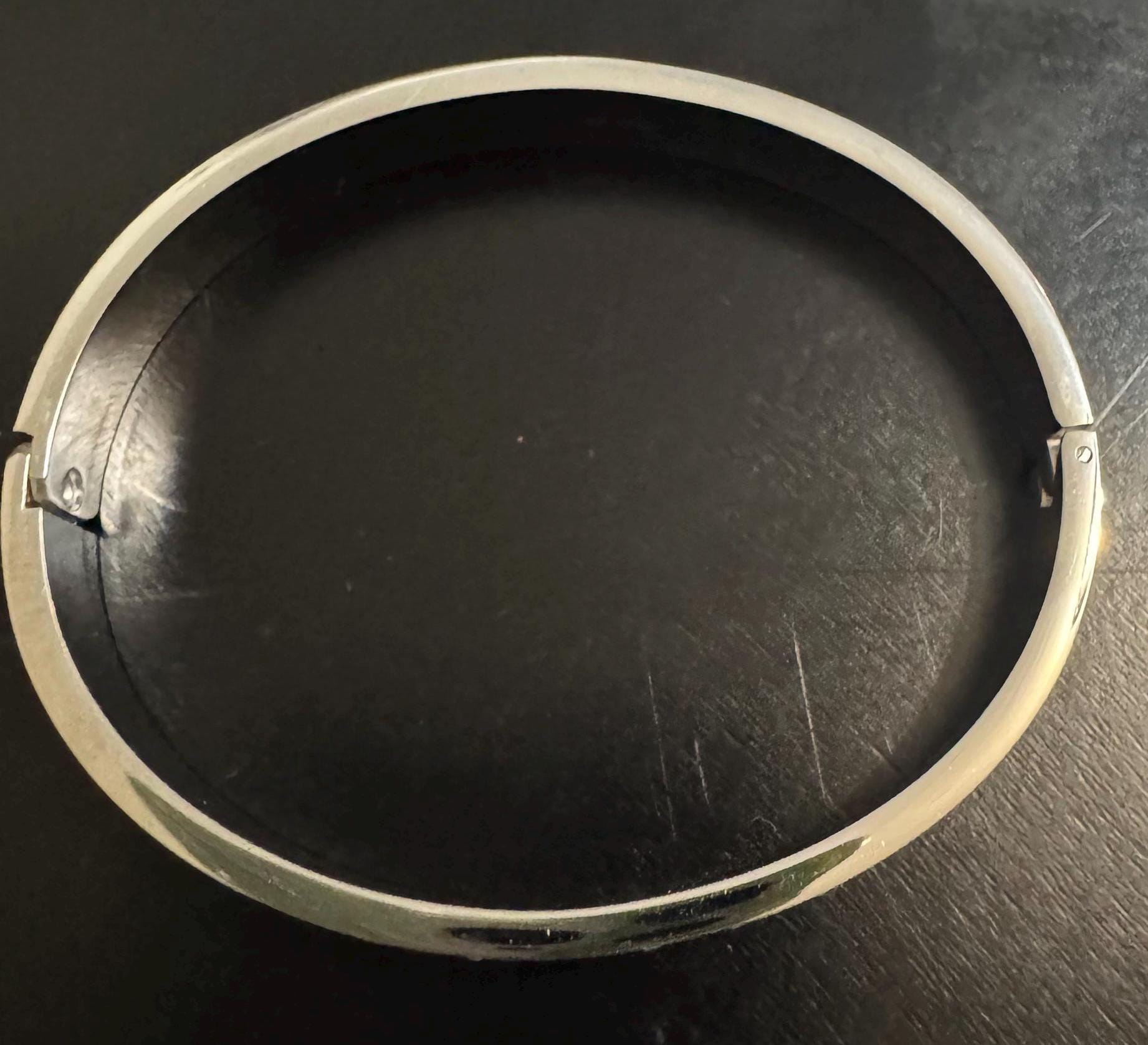 Silver Star Crystal Bangle Braceles - Stainless Steel Minimalist Cuff