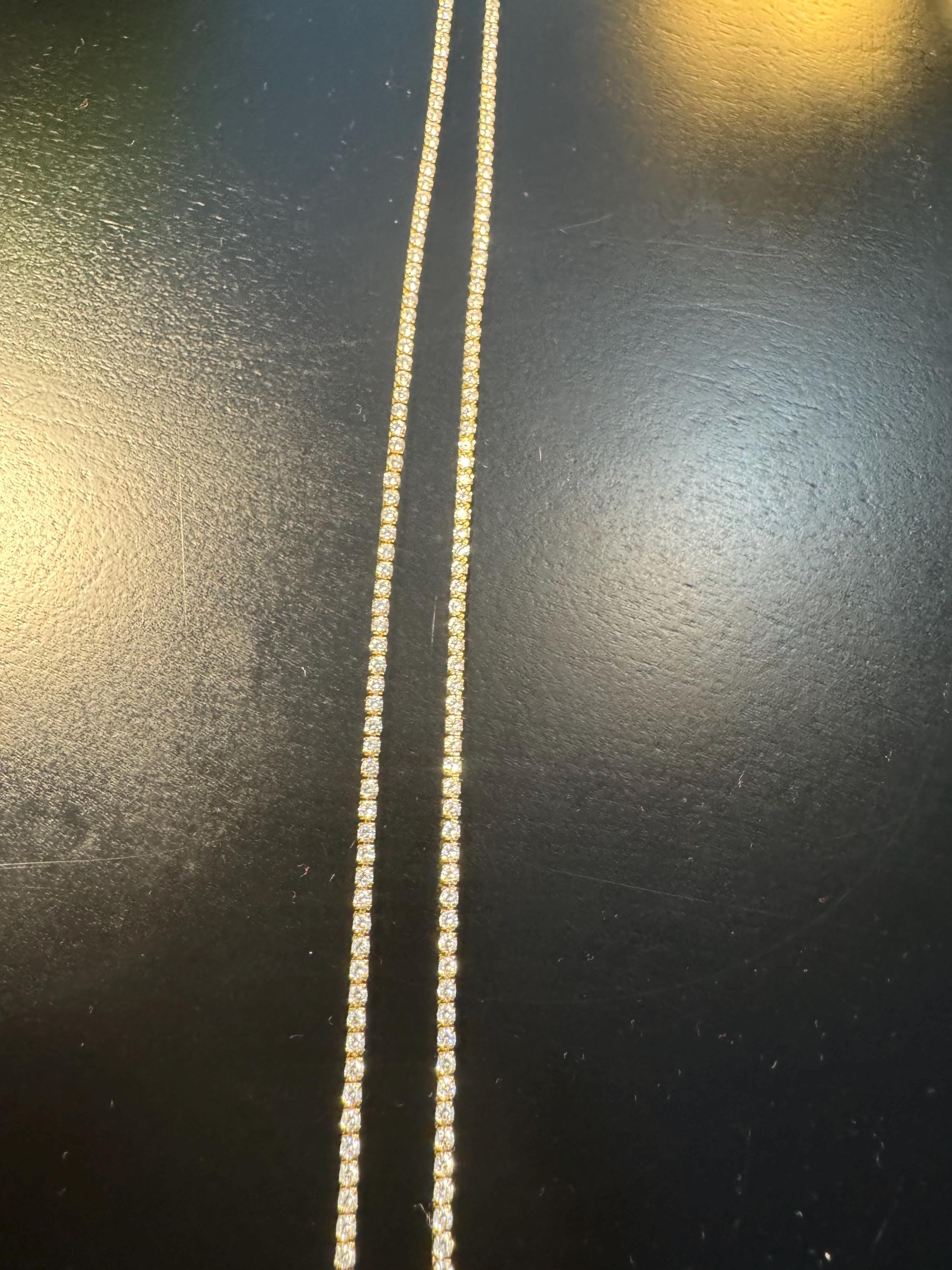 Gold Tennis Bracelet