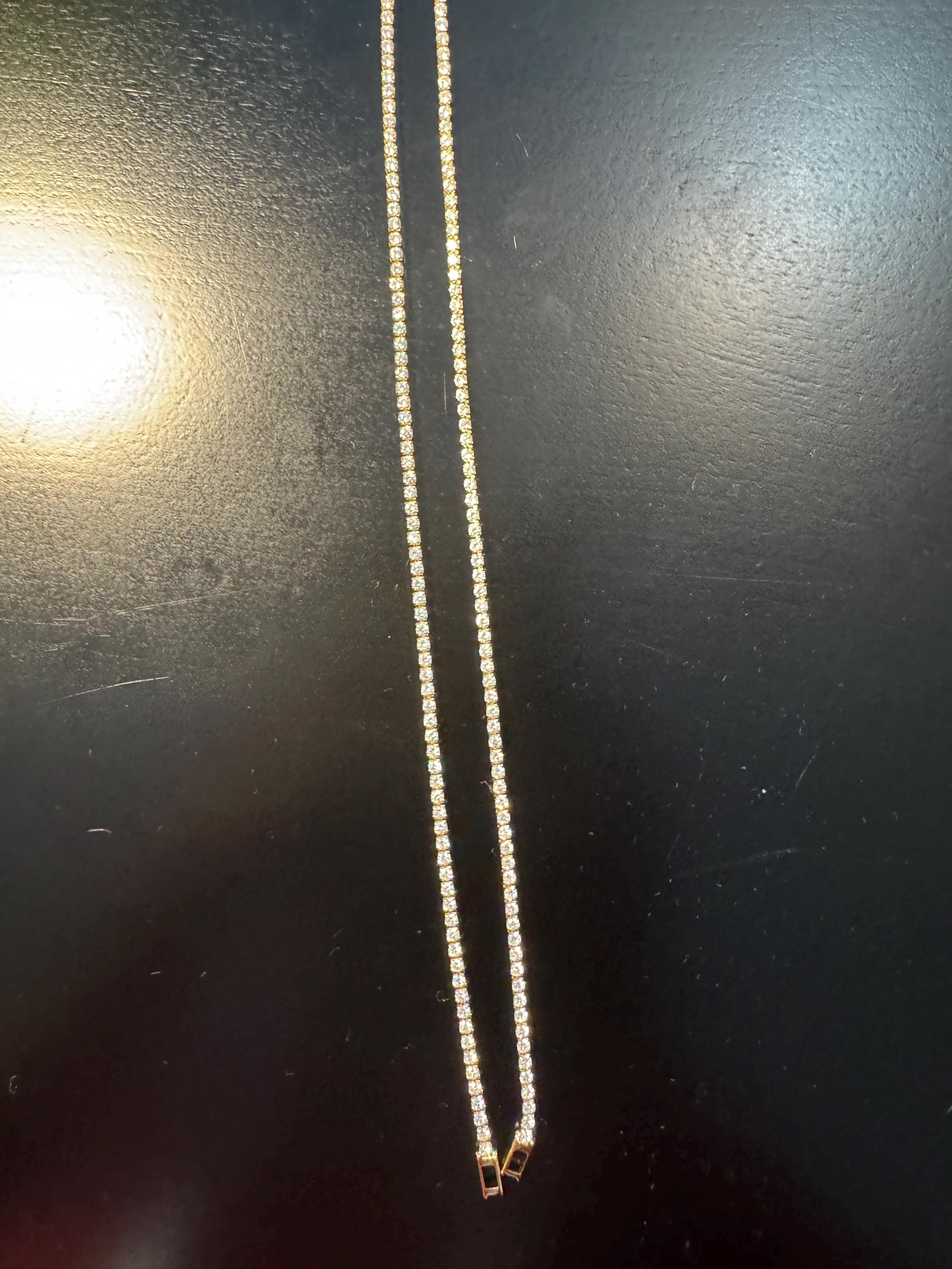 Gold Tennis Bracelet