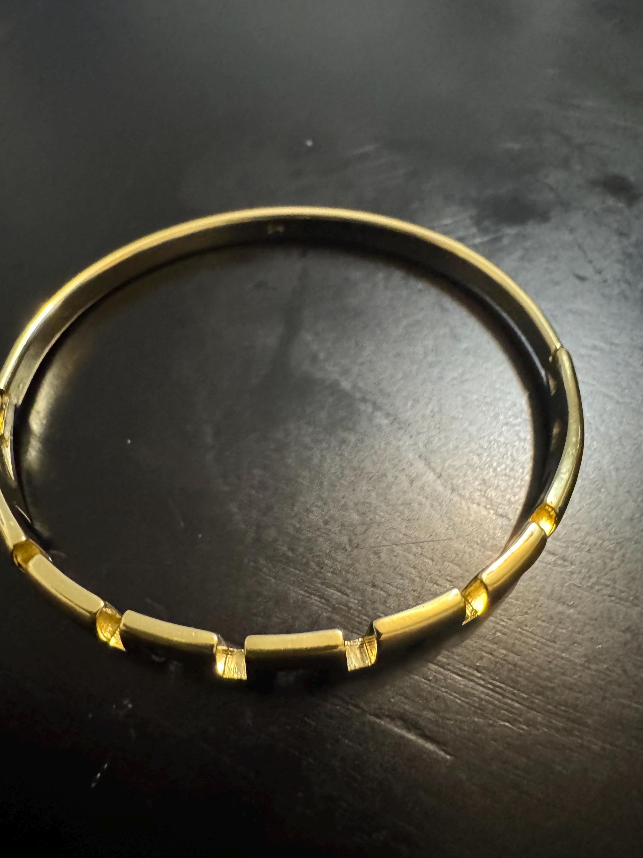 Gold Plated Geometric Bracelet and Ring Set