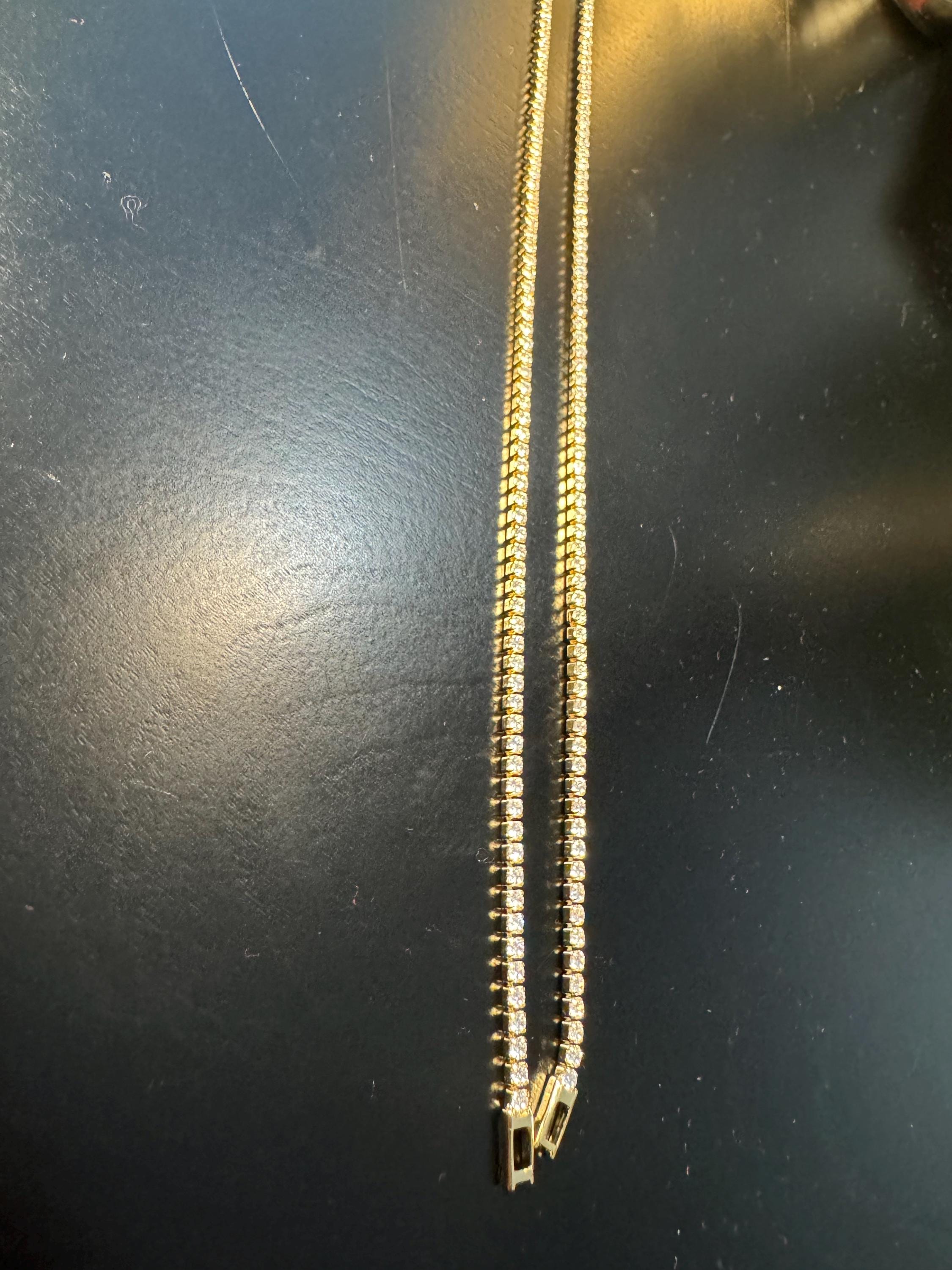 Gold Tennis Bracelet