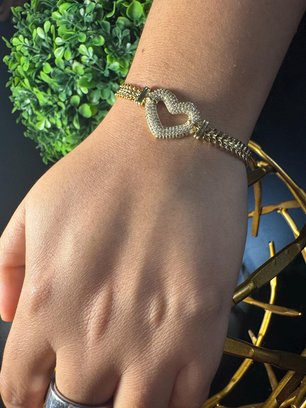 Golden Heart Jewelry Set