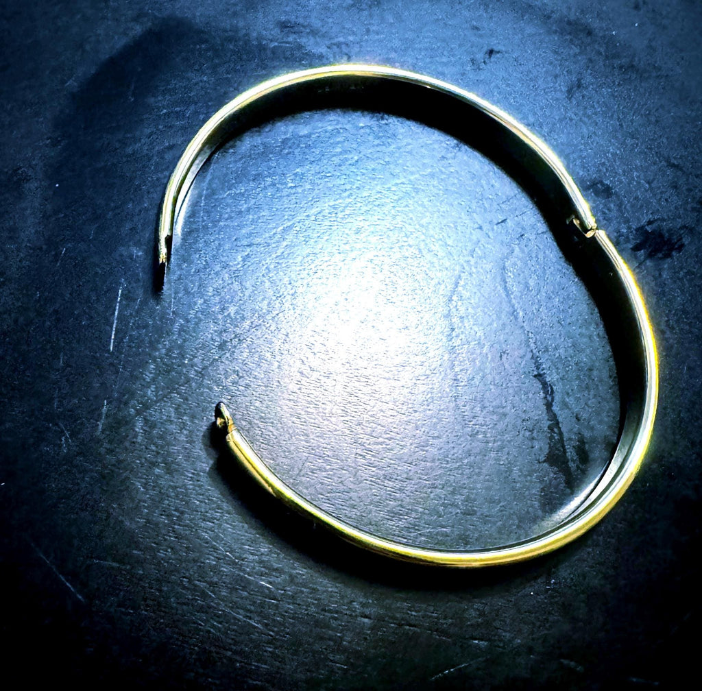 Gold Plated Stainless Steel Minimalist Bangle Bracelet
