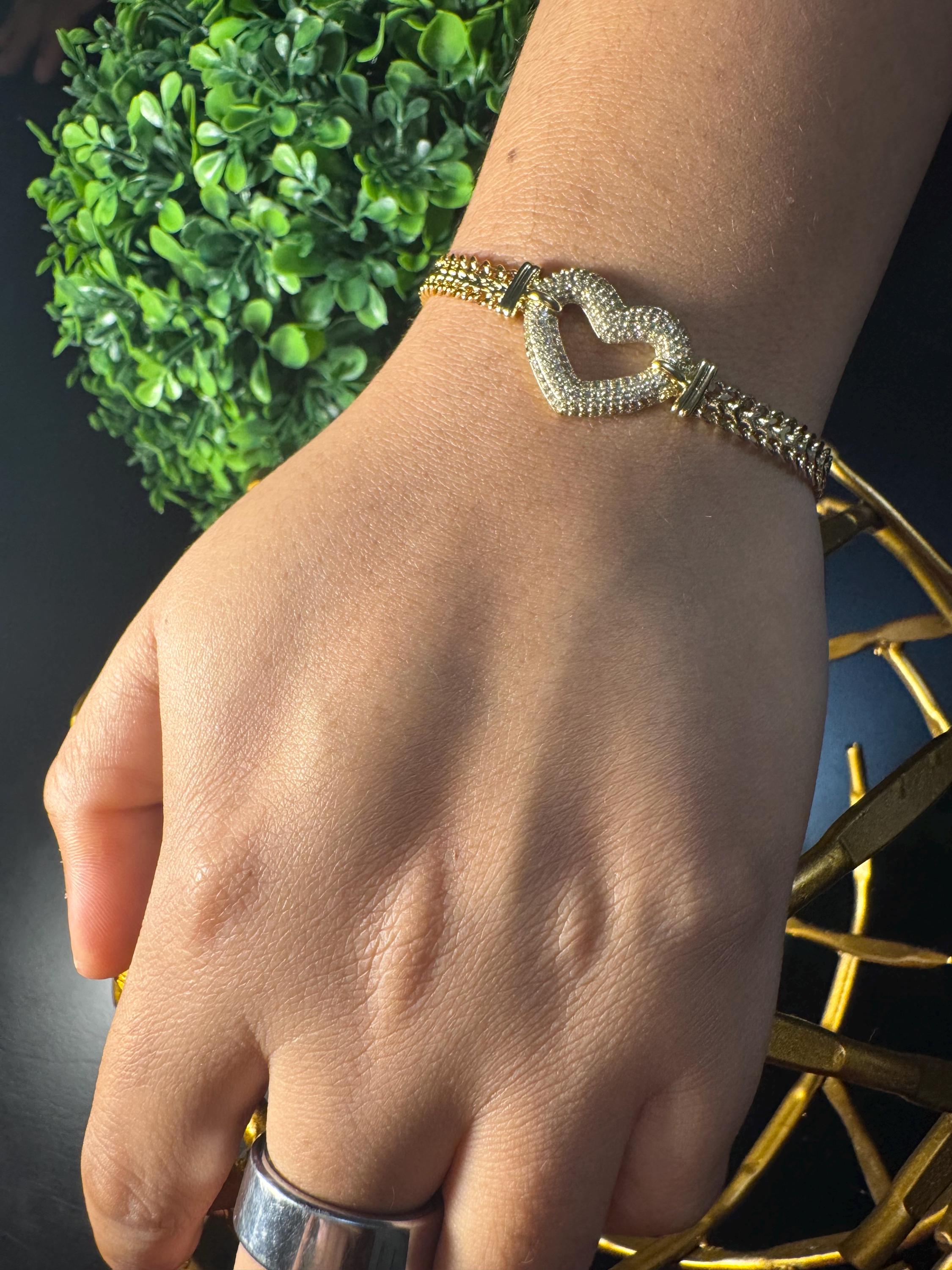 Golden Heart Jewelry Set