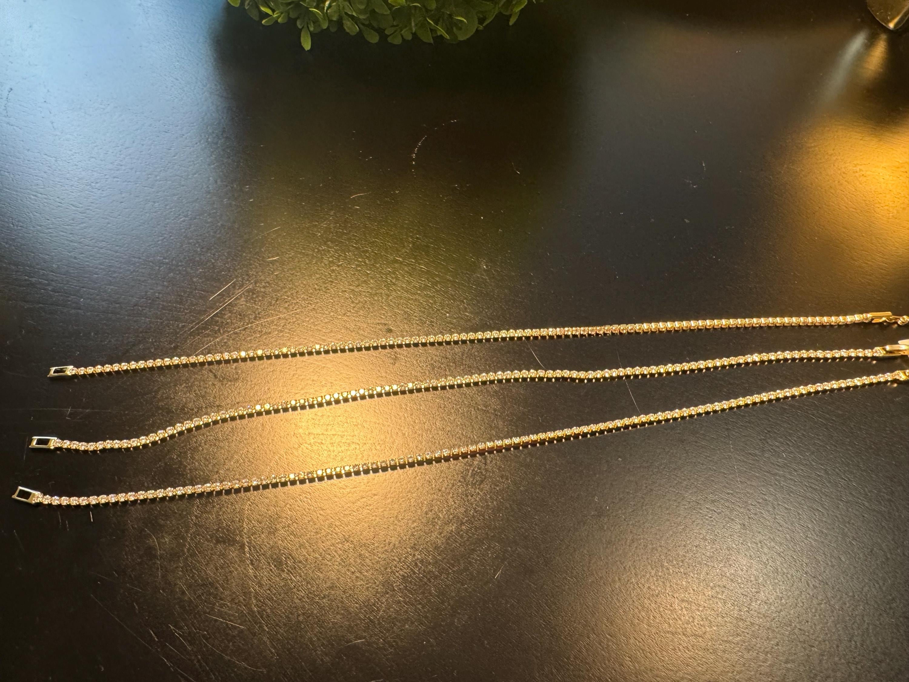 Gold Tennis Bracelet