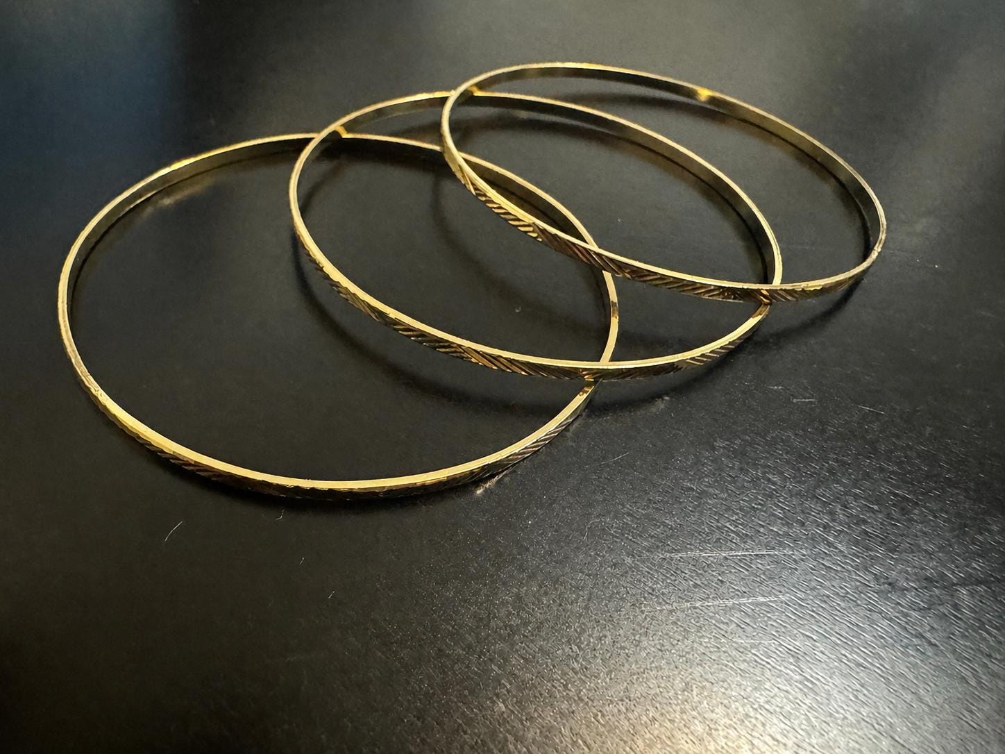 Gold Plated Bangle Set of 3