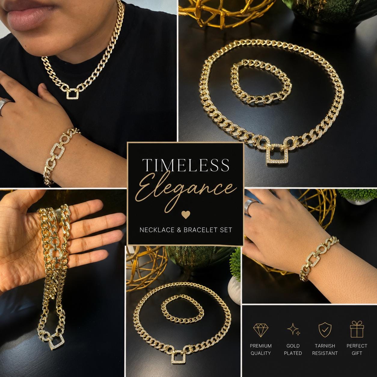 Iced Cuban Link Set