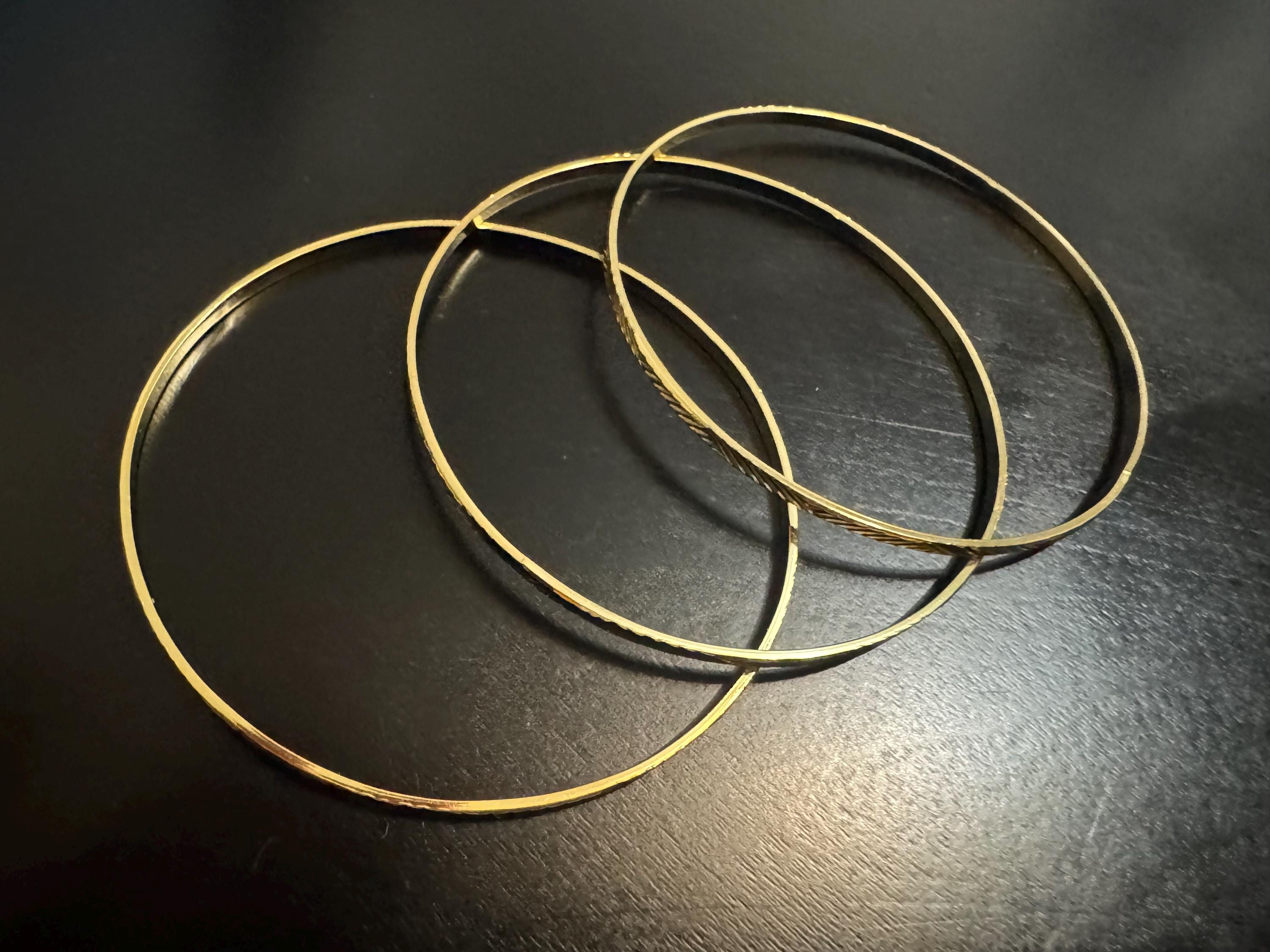 Gold Plated Bangle Set of 3