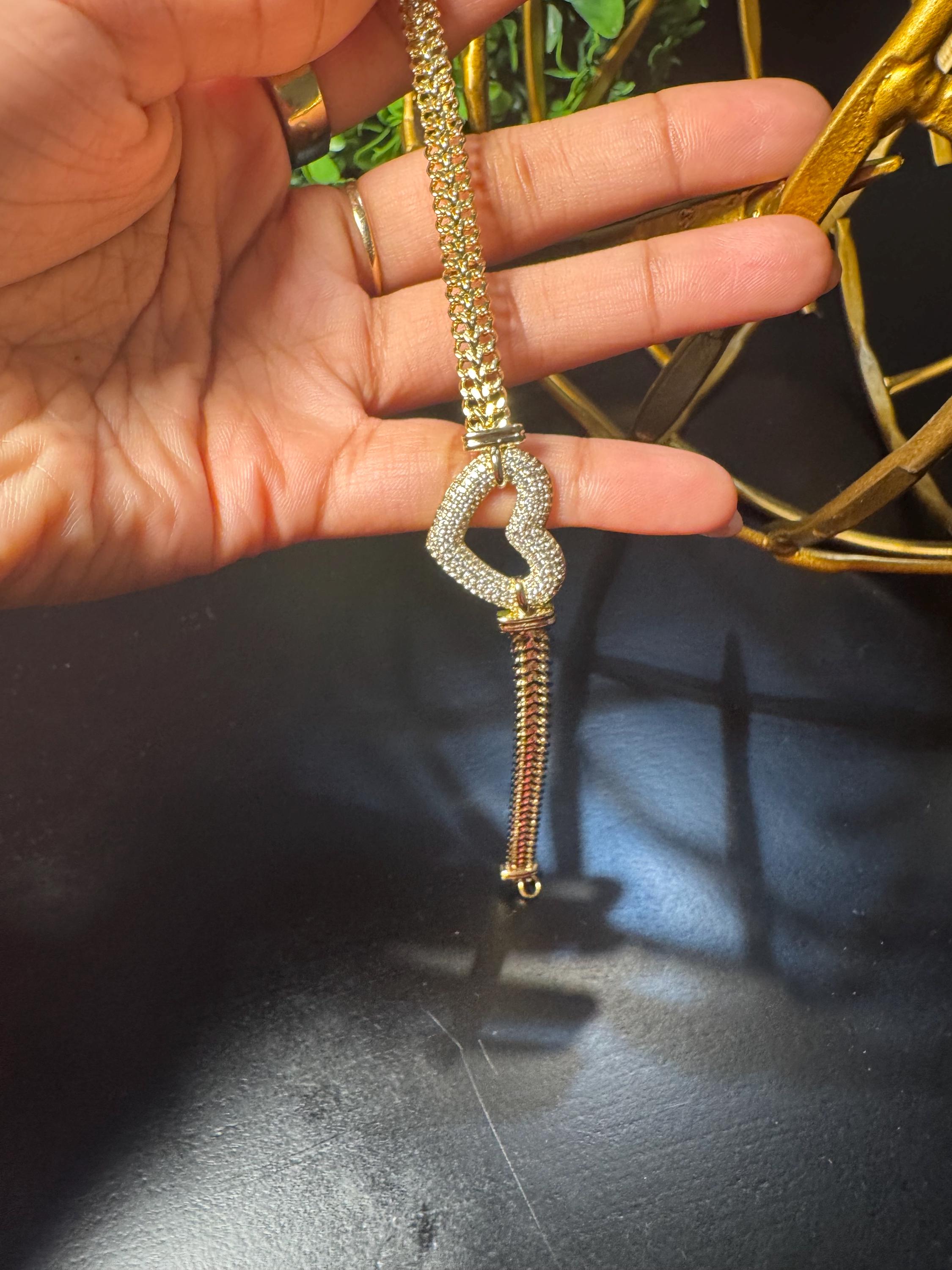 Golden Heart Jewelry Set