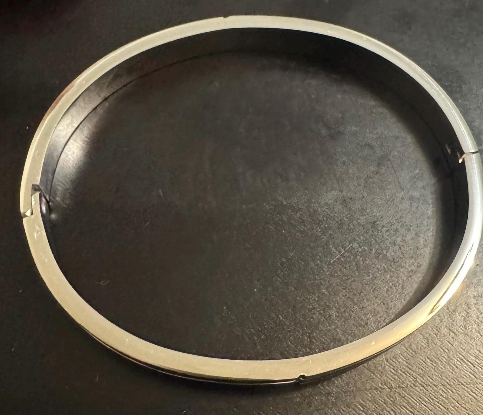 Silver Stainless Steel Minimalist Bangle Bracelet