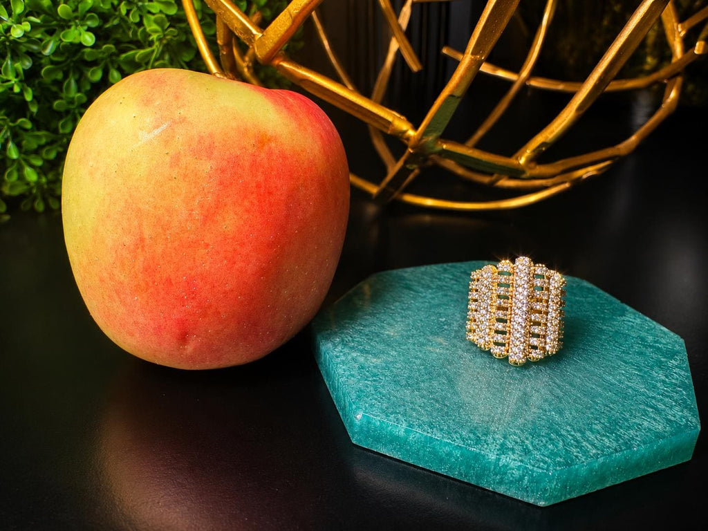 Golden Glam Statement Ring