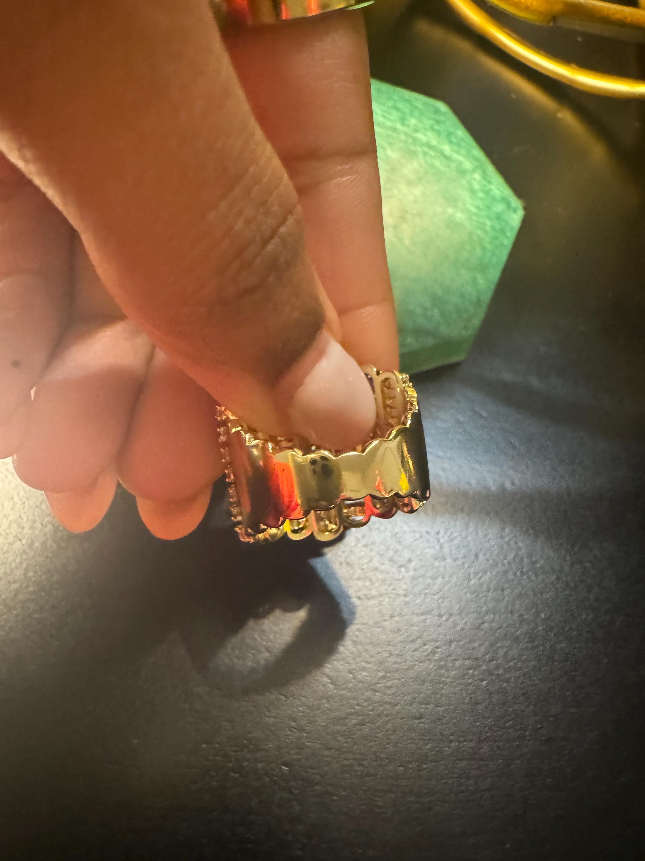 Golden Glam Statement Ring
