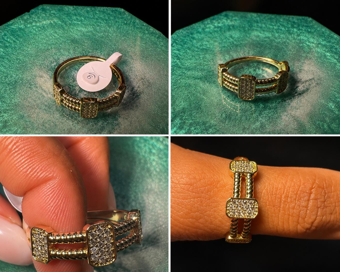 Gold Luxe Triple Band Ring