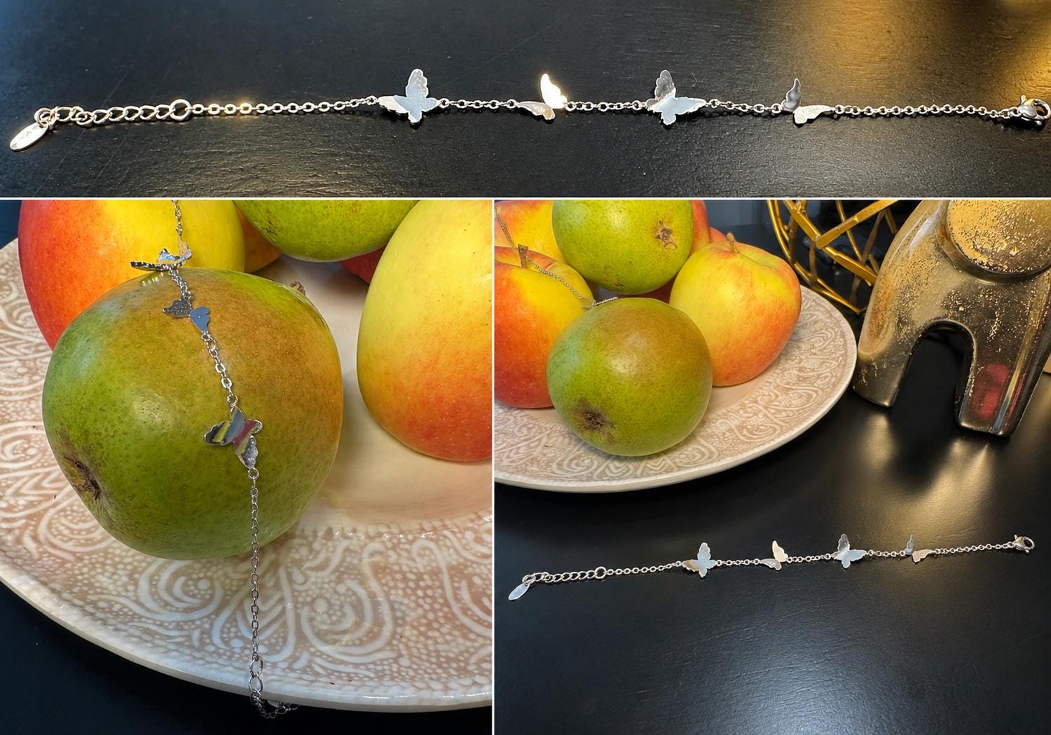 Silver Butterfly Bracelet