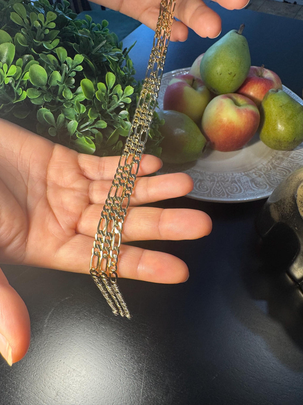 Gold Plated Figaro Anklet