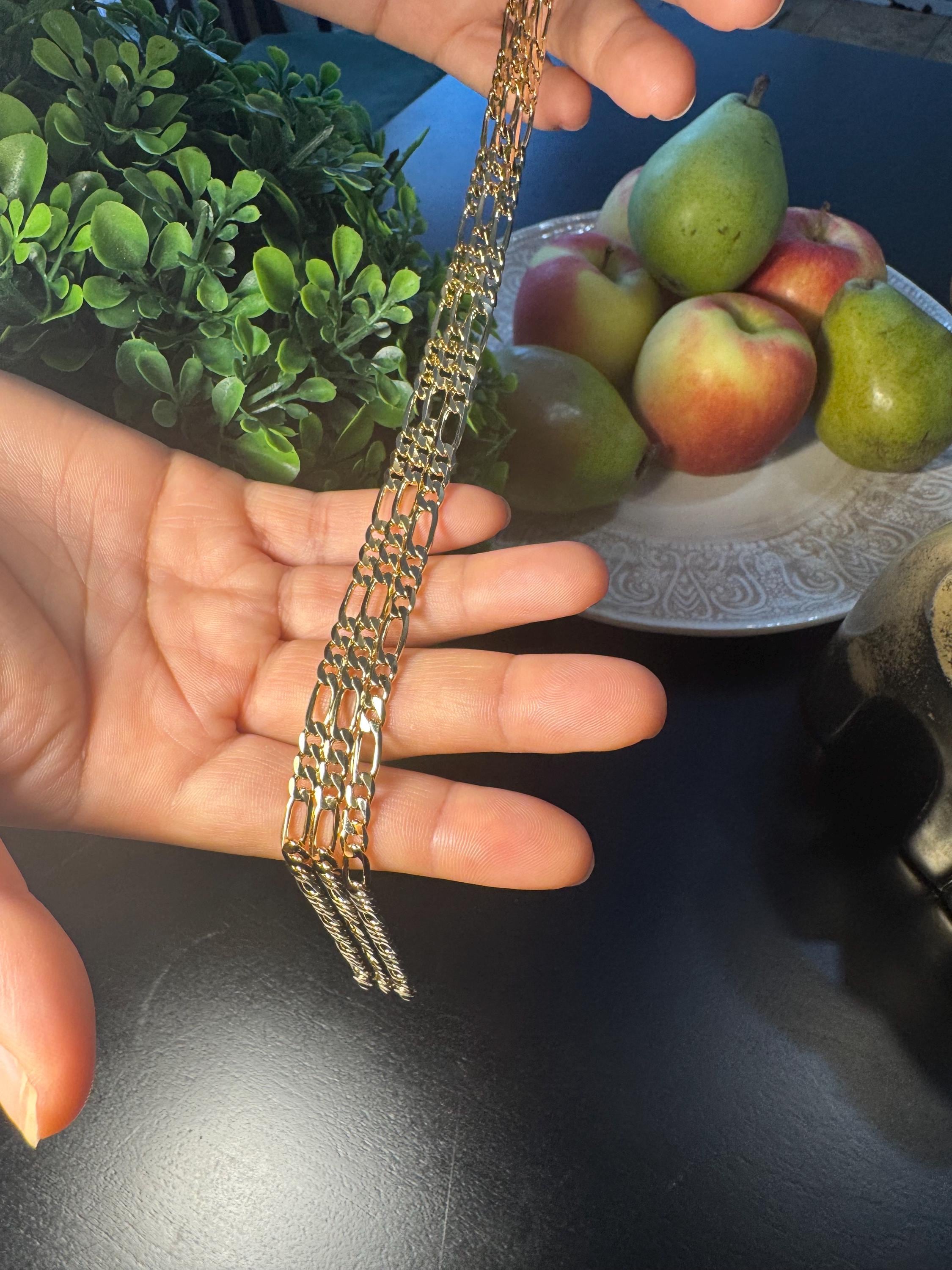 Gold Plated Figaro Anklet